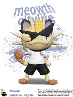 City Life Meowth - Pokemon Resin Statue - FeiMaoYangRi Studio