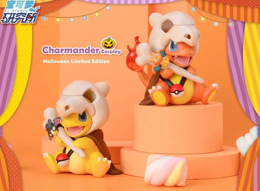 8CM Halloween Cubone Cosplay Charmander - Pokemon Resin Statue - PL Studios