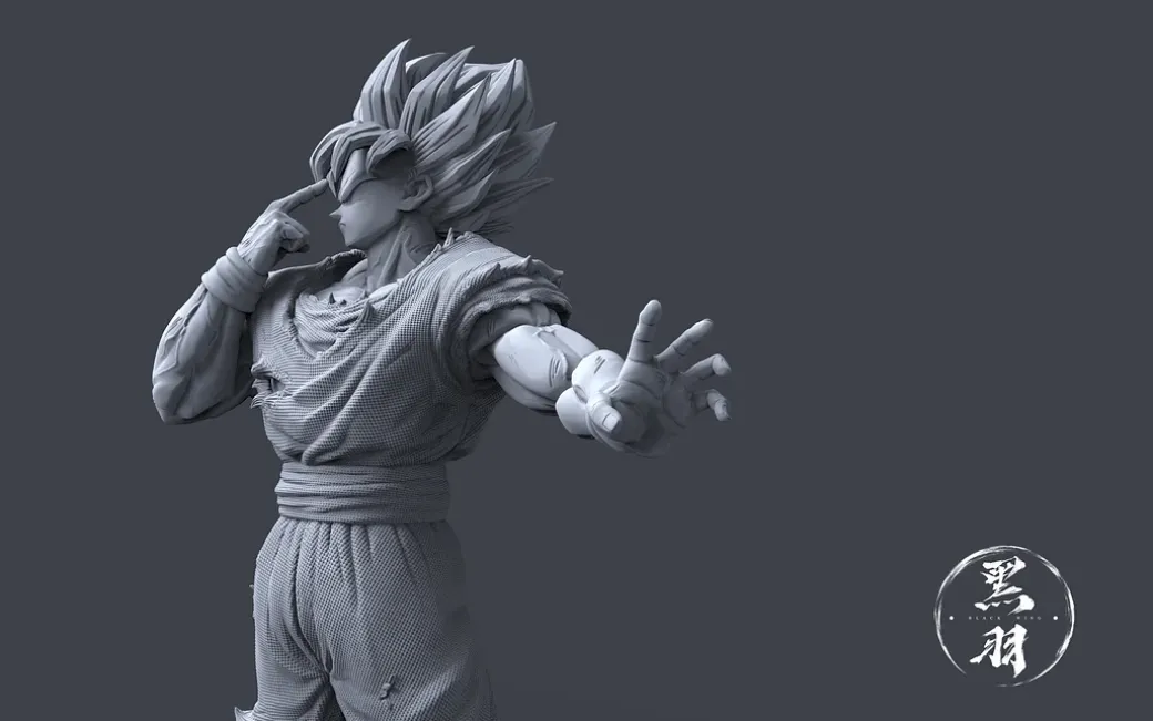 50CM Teleportation Son Goku - Dragon Ball Resin Statue - Black Wing Studios