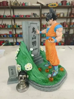 Commemorate Akira Toriyama Tombstone & Son Goku - Dragon Ball Resin Statue - Tian Tang Studio