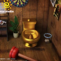Constipated Psyduck & Unclogged Gengar - Pokemon Resin Statue - sun Studio