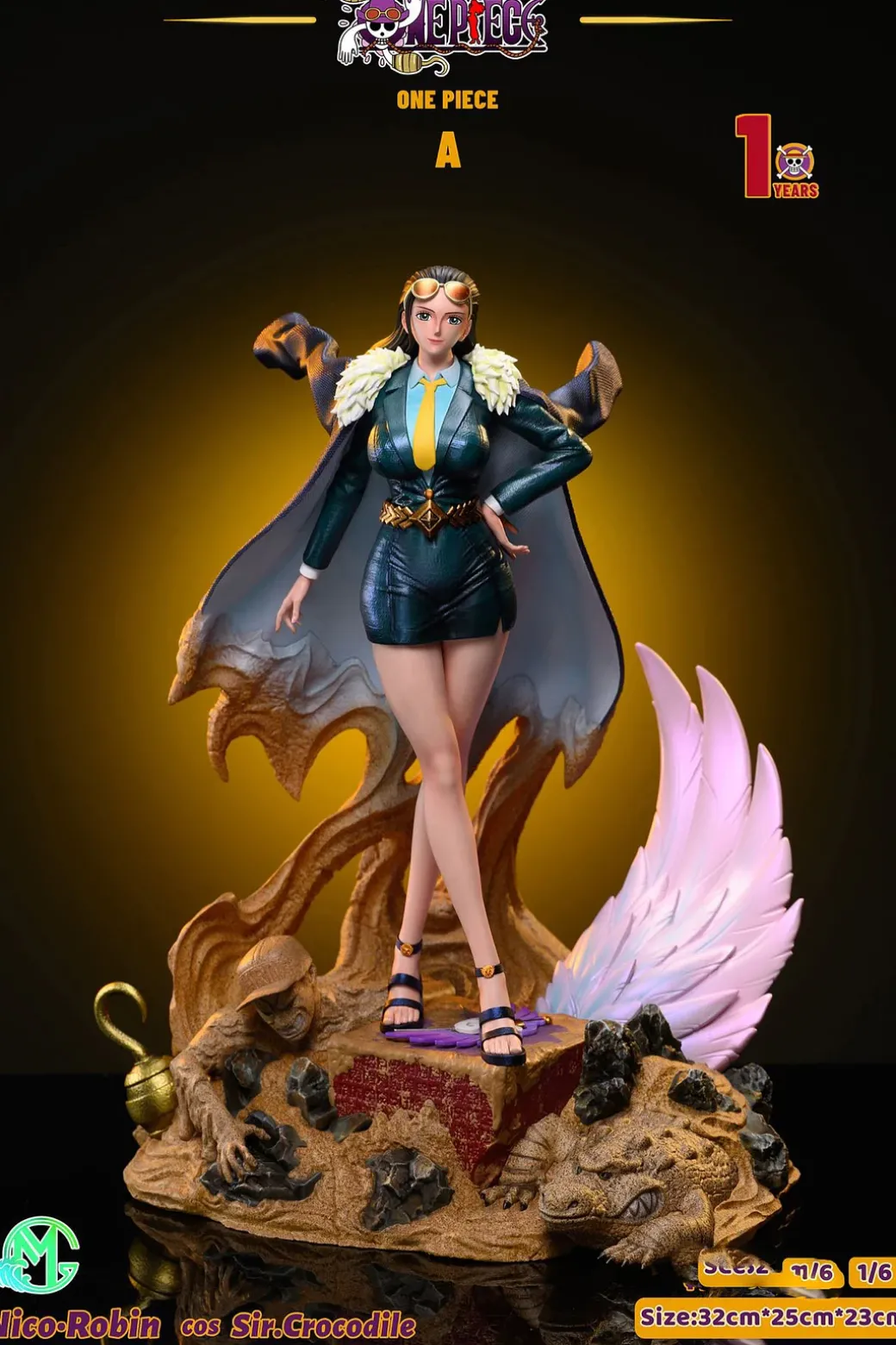 Cosplay Series 004 Nico Robin Cosplay Sir Crocodile - ONE PIECE Resin Statue - GM Studios