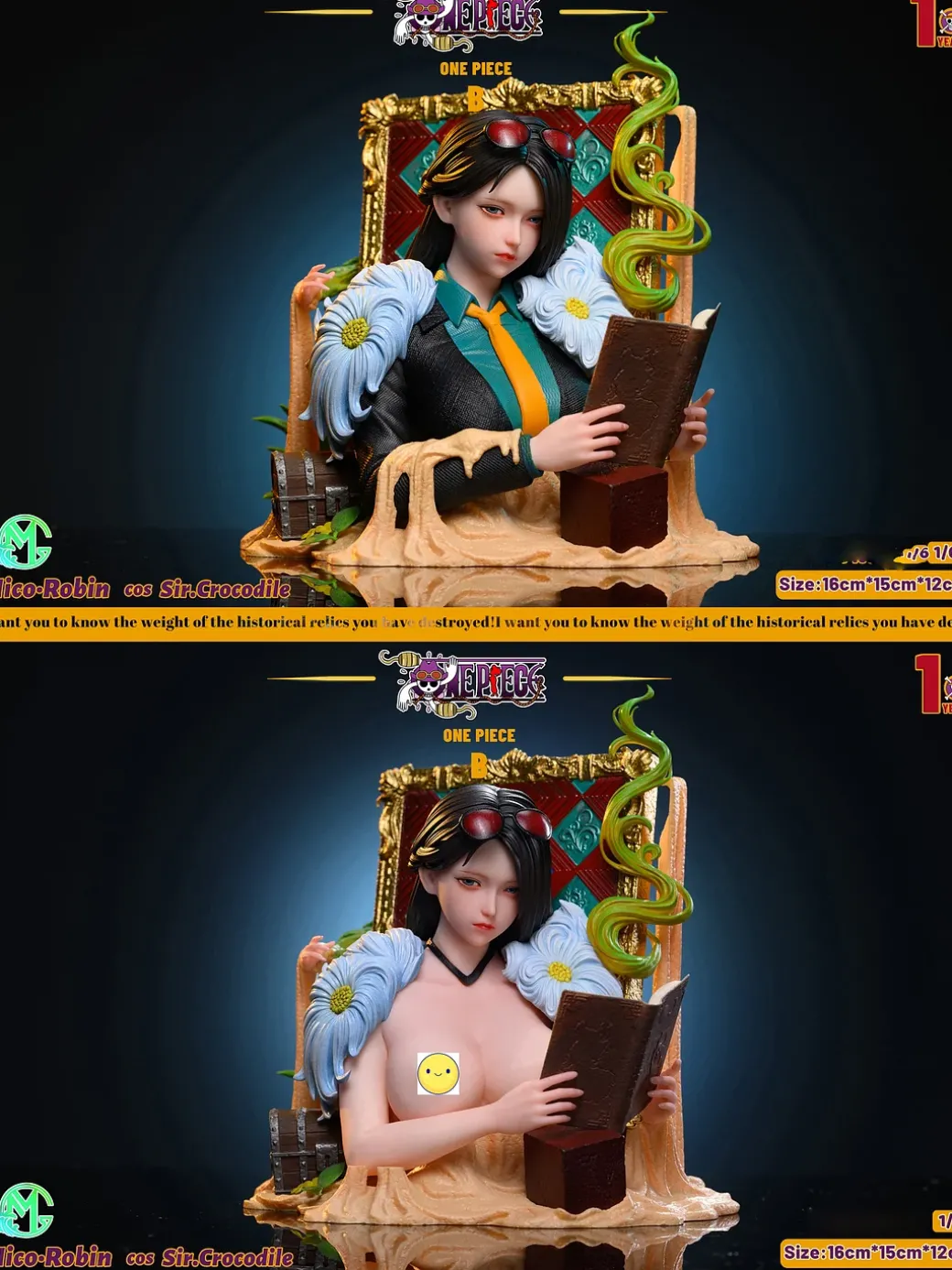 Cosplay Series 004 Nico Robin Cosplay Sir Crocodile - ONE PIECE Resin Statue - GM Studios