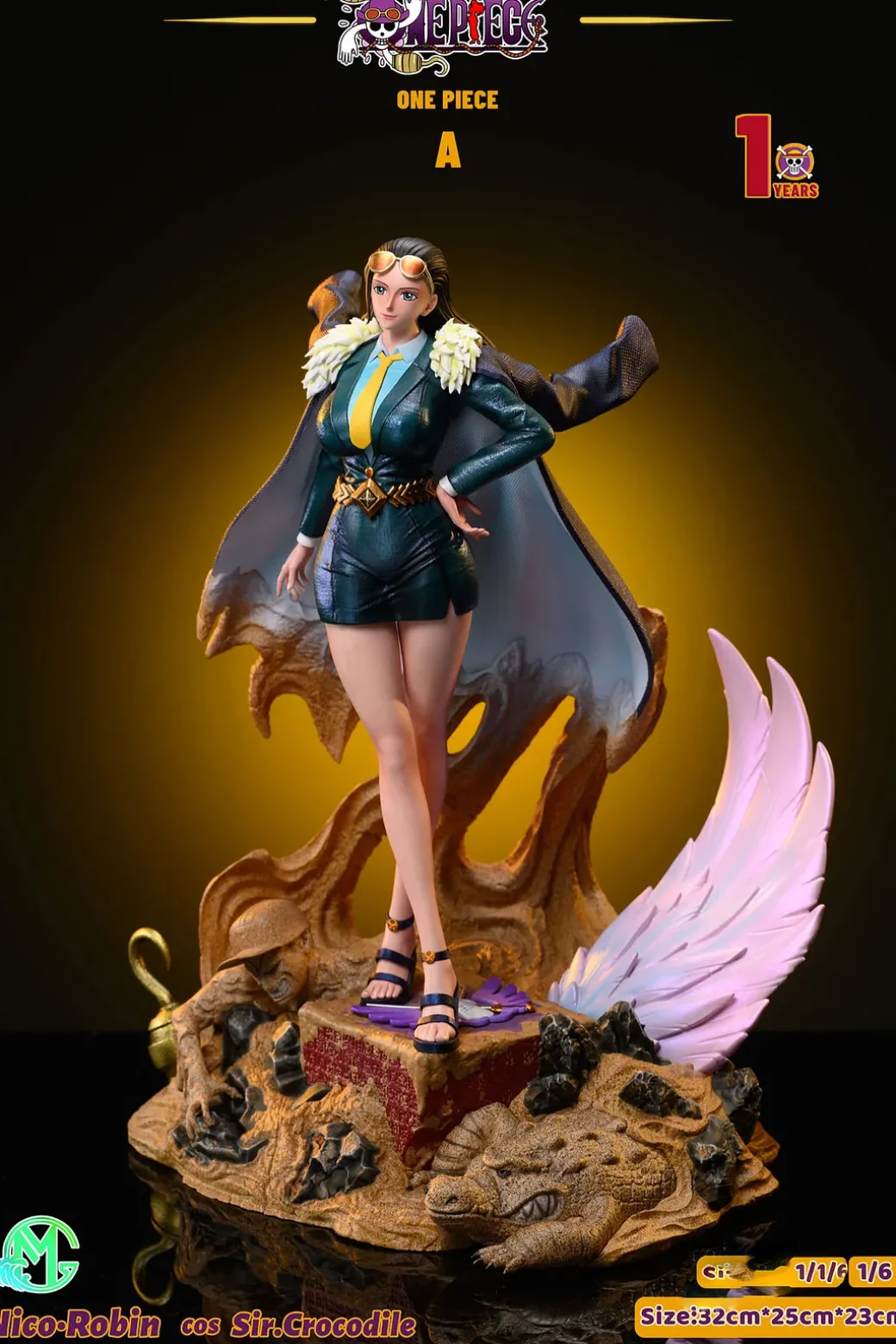 Cosplay Series 004 Nico Robin Cosplay Sir Crocodile - ONE PIECE Resin Statue - GM Studios
