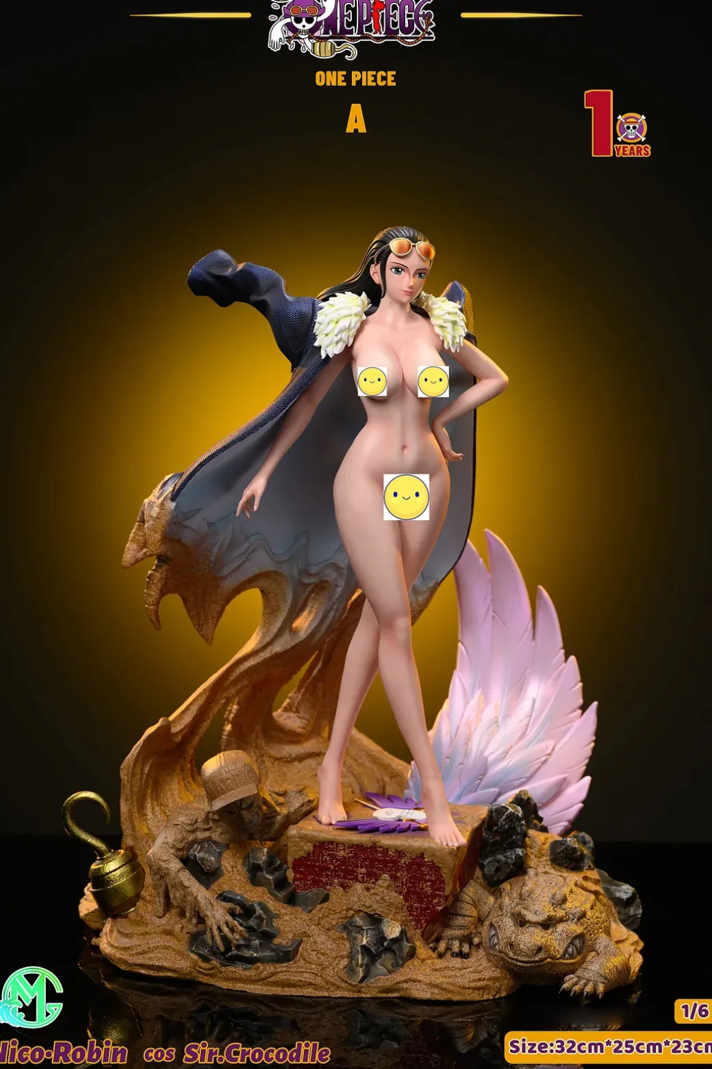 Cosplay Series 004 Nico Robin Cosplay Sir Crocodile - ONE PIECE Resin Statue - GM Studios