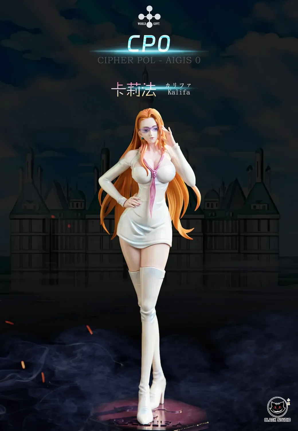 CP0 Rob Lucci & Kalifa - ONE PIECE Resin Statue - Black Studios