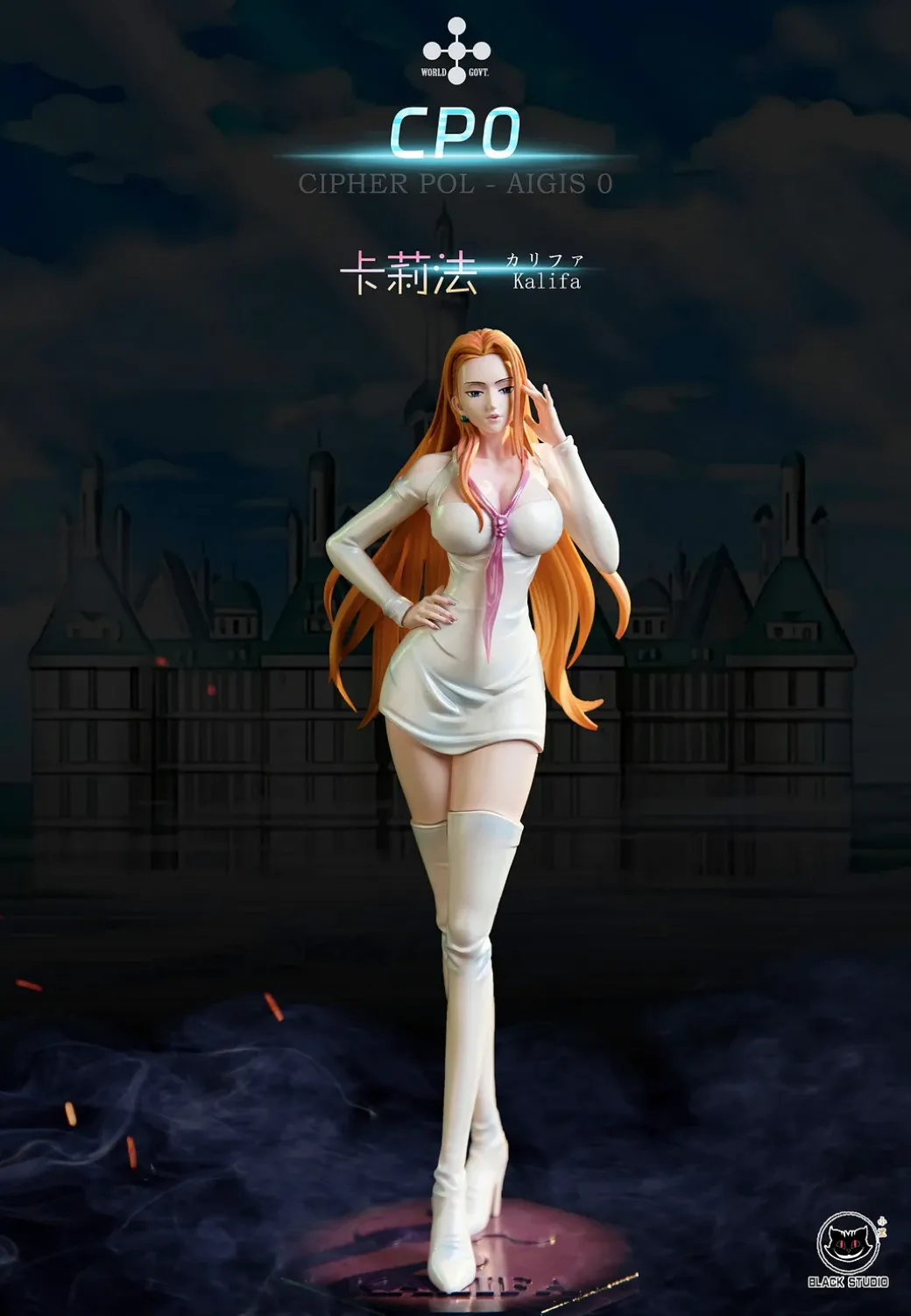 CP0 Rob Lucci & Kalifa - ONE PIECE Resin Statue - Black Studios