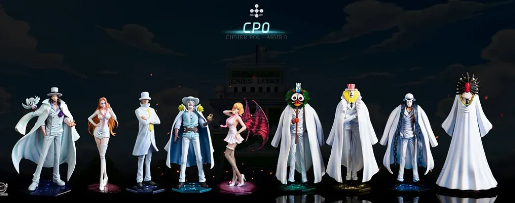 CP0 Rob Lucci & Kalifa - ONE PIECE Resin Statue - Black Studios