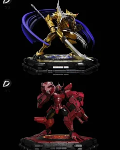 CresGarurumon & BlitzGreymon - Digimon Resin Statue - dg-Studio