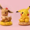 Cushion Series 003 Sitting Eevee & 004 Sitting Pikachu - Pokemon Resin Statue - odd Studio