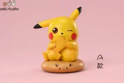 Cushion Series 003 Sitting Eevee & 004 Sitting Pikachu - Pokemon Resin Statue - odd Studio