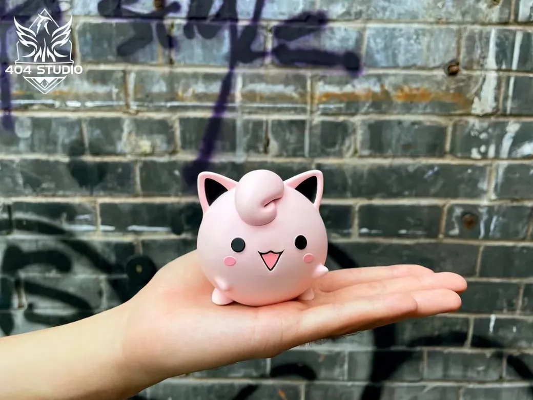 Cute Jigglypuff - Pokemon Resin Statue - 404 Studios