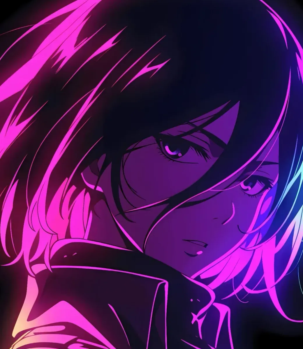 Cyber Mikasa Ackerman Decorative Painting - Attack On Titan - H-TWO Studio