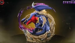 Cynthia & Garchomp – Pokemon Resin Statue – Fantasy Studios