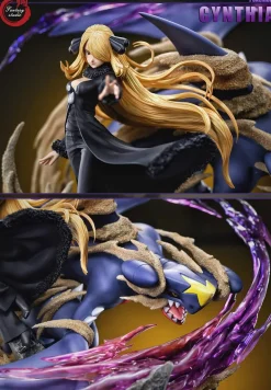Cynthia & Garchomp – Pokemon Resin Statue – Fantasy Studios
