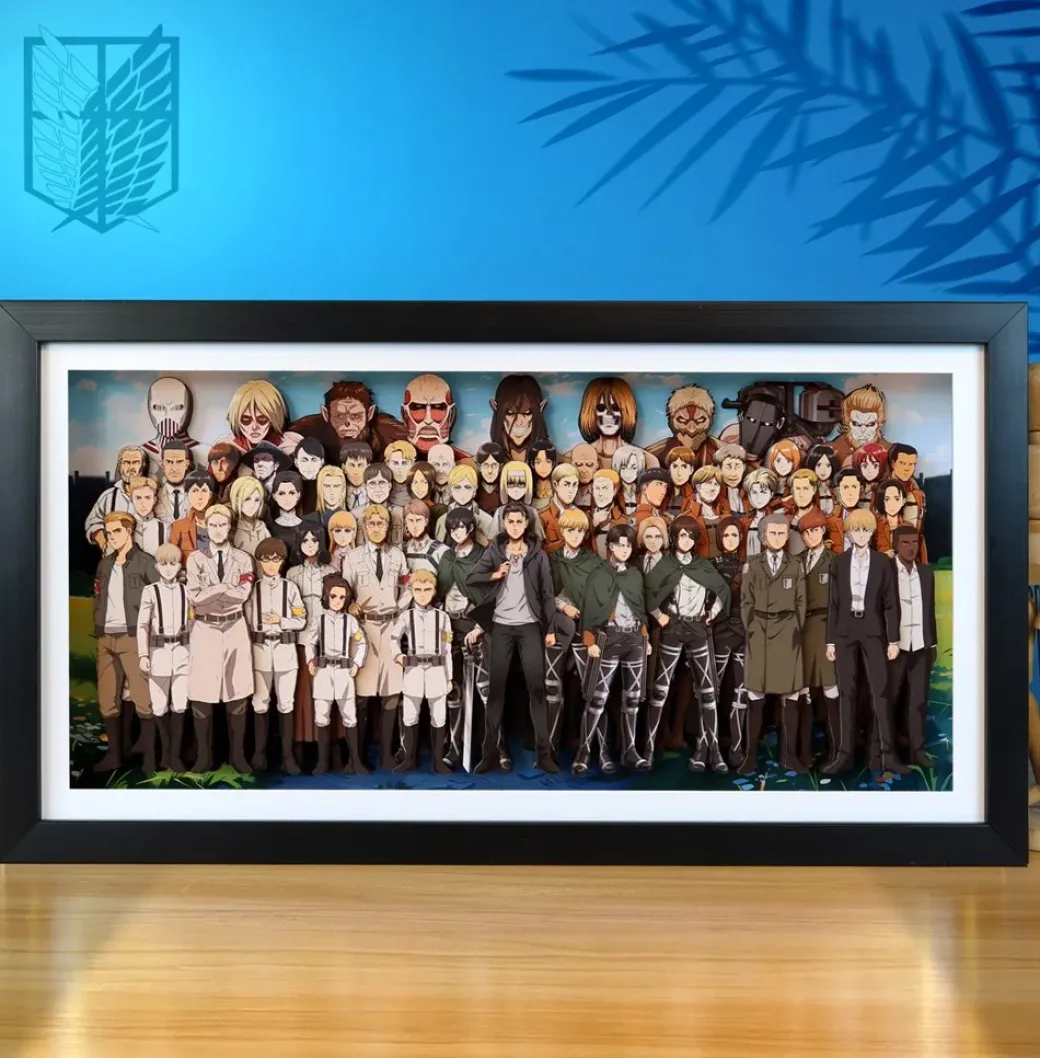 3D Decorative Paint of All Characters of Attack On Titan - Attack On Titan - Kalahome