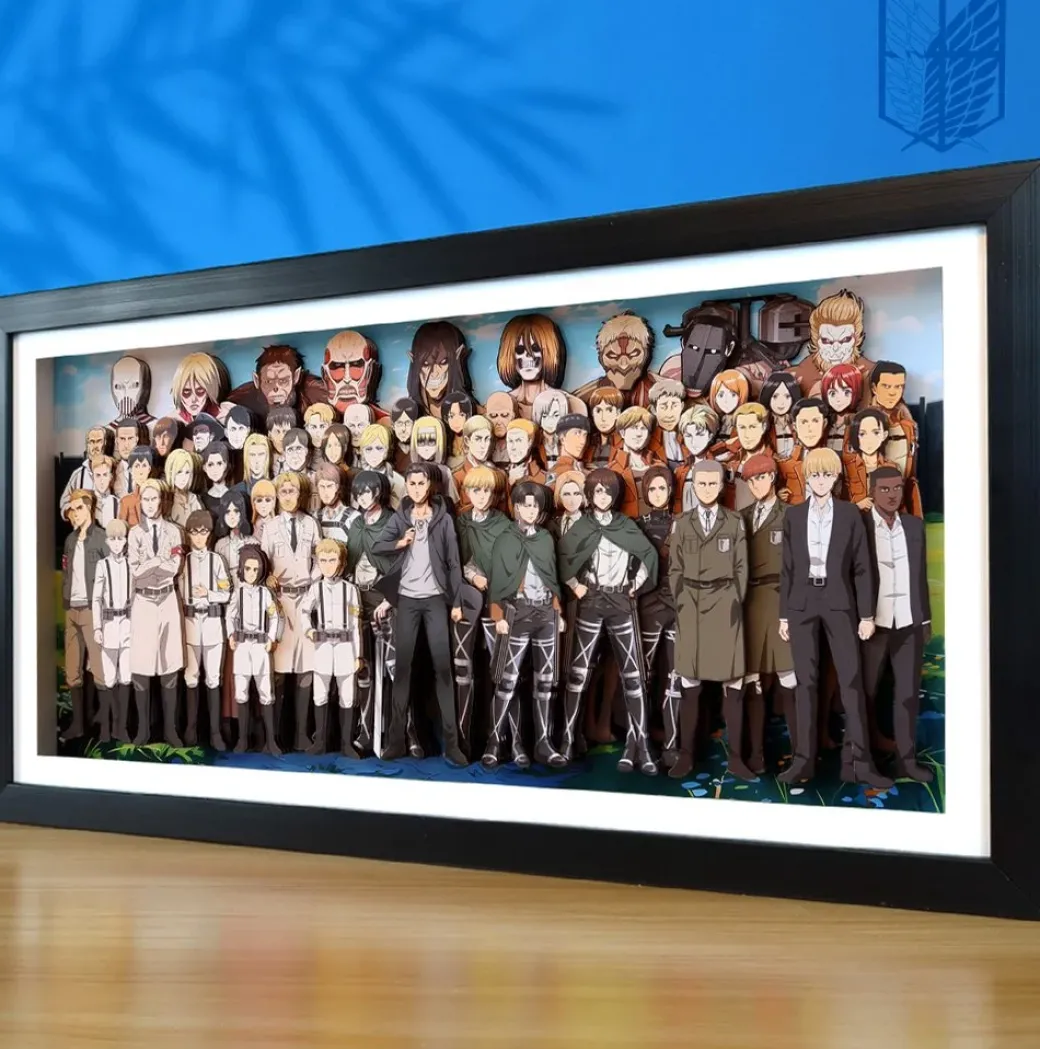 3D Decorative Paint of All Characters of Attack On Titan - Attack On Titan - Kalahome