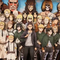 3D Decorative Paint of All Characters of Attack On Titan - Attack On Titan - Kalahome