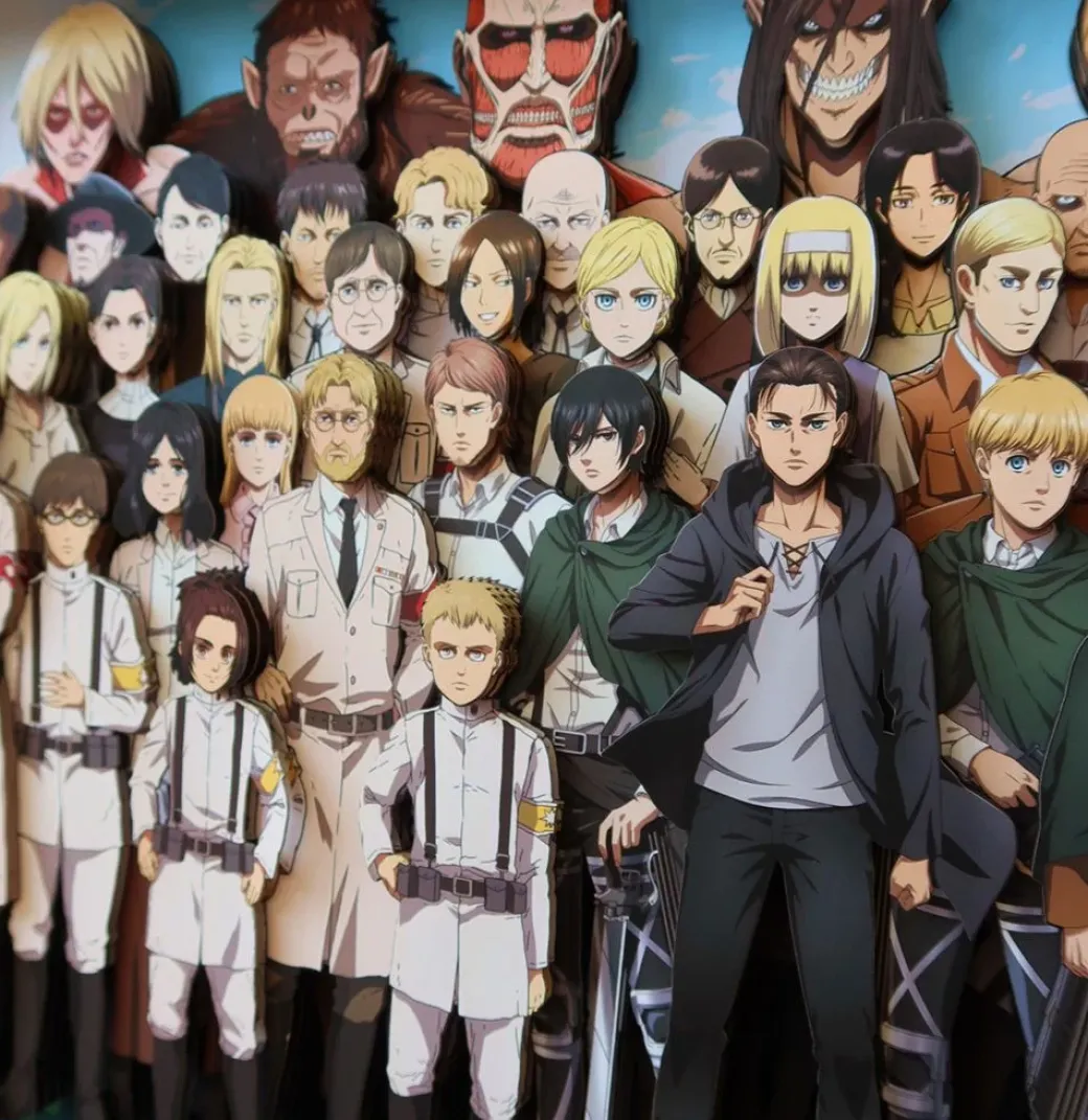 3D Decorative Paint of All Characters of Attack On Titan - Attack On Titan - Kalahome