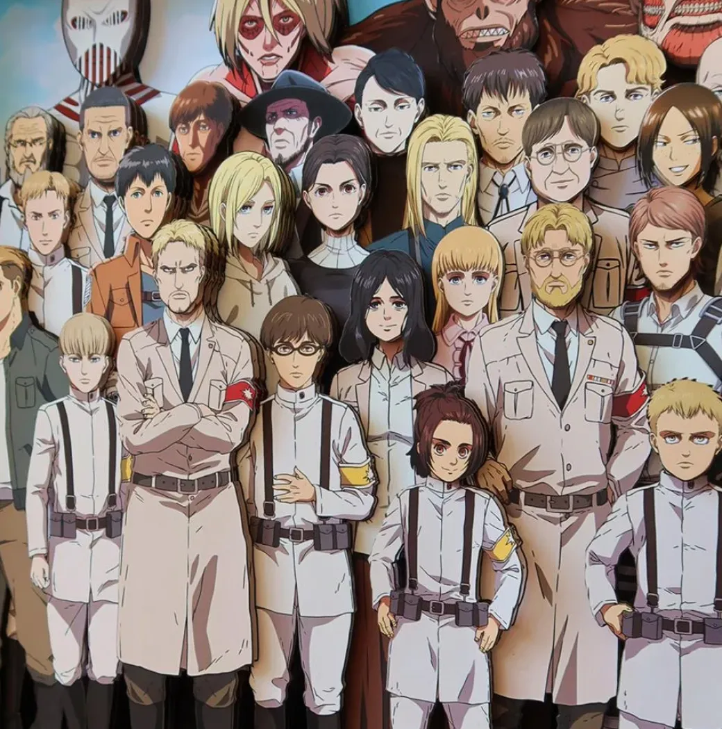 3D Decorative Paint of All Characters of Attack On Titan - Attack On Titan - Kalahome