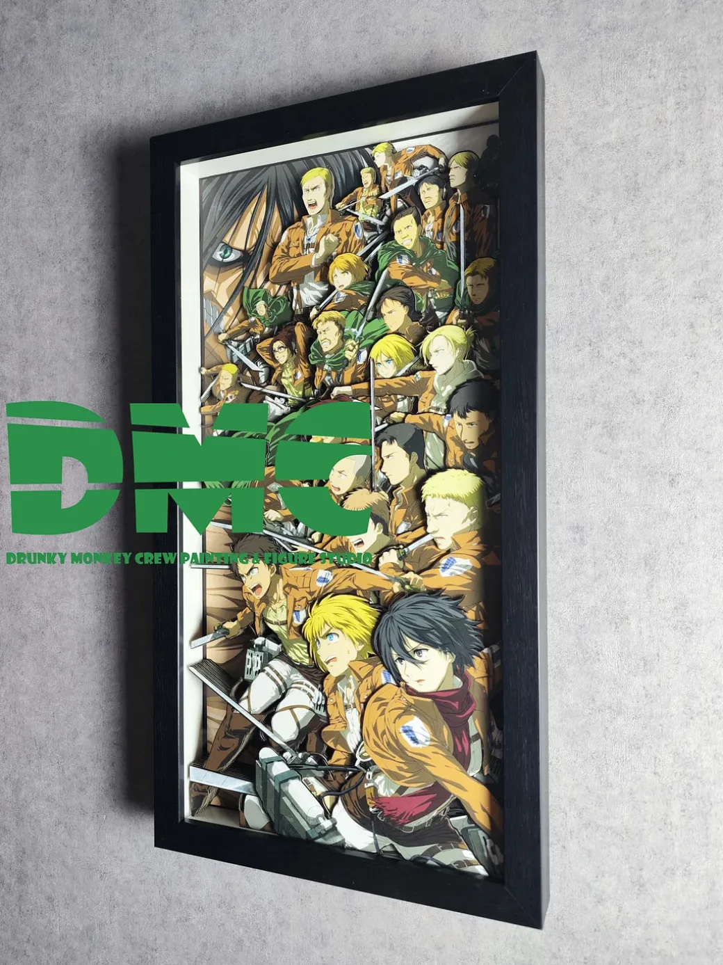 3D Decorative Paint of Attack on Titan - Attack on Titan Decorative Painting - Drunky Monkey Crew Studio