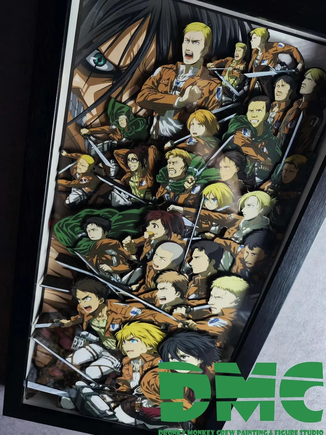 3D Decorative Paint of Attack on Titan - Attack on Titan Decorative Painting - Drunky Monkey Crew Studio