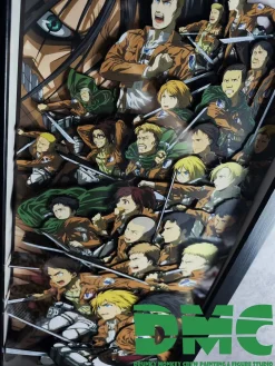 3D Decorative Paint of Attack on Titan - Attack on Titan Decorative Painting - Drunky Monkey Crew Studio