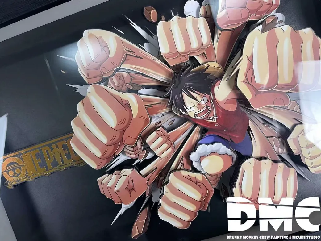 3D Decorative Paint of DMDX-001 Monkey D. Luffy - ONE PIECE Decorative Painting - Drunky Monkey Crew Studio