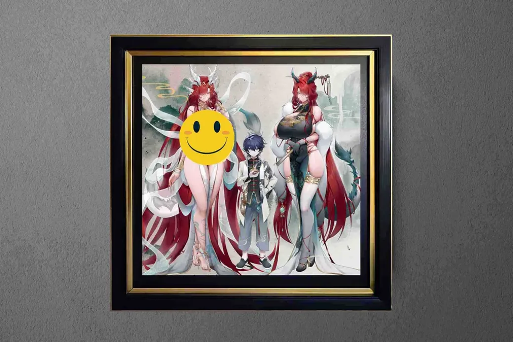 3D Decorative Paint of Dragon Year Goddess - Original Design Decorative Painting - ManJieZou Studio