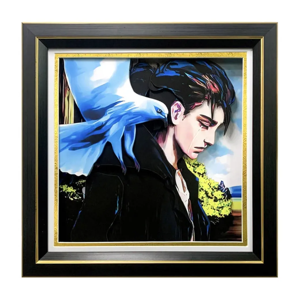3D Decorative Paint of Eren Yeager - Attack On Titan Decorative Painting - momo Studio