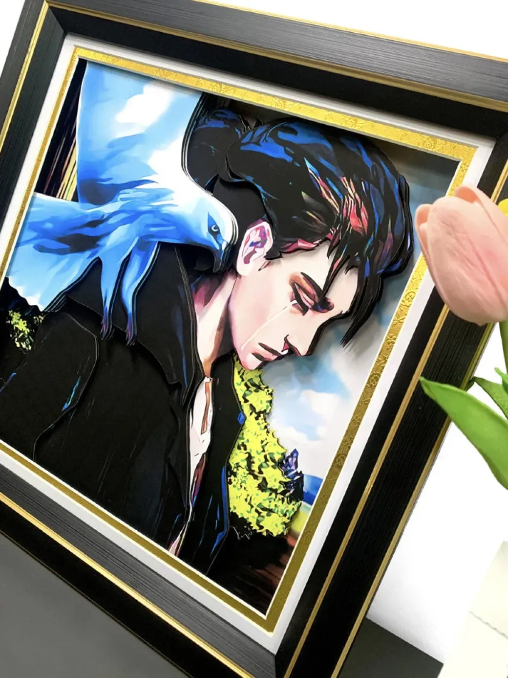 3D Decorative Paint of Eren Yeager - Attack On Titan Decorative Painting - momo Studio