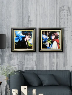 3D Decorative Paint of Eren Yeager - Attack On Titan Decorative Painting - momo Studio