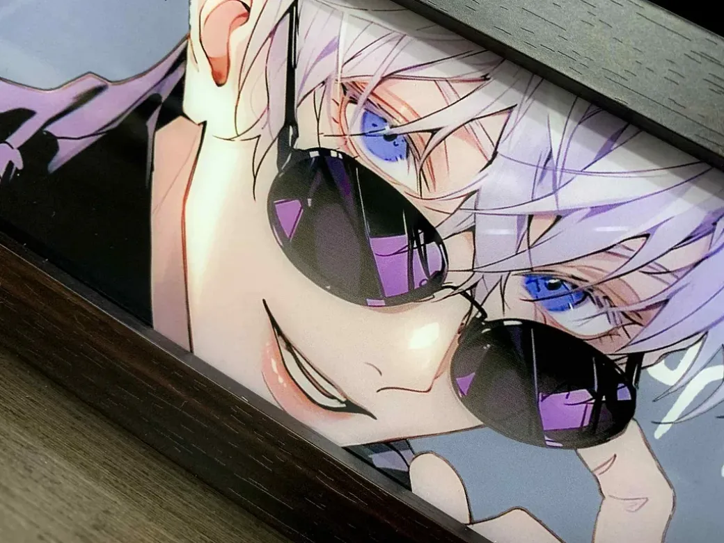 3D Decorative Paint of Light Guide Transformation Satoru Gojo & Suguru Geto & Shoko Leiri with LED - Jujutsu Kaisen Decorative Painting - momo Studio