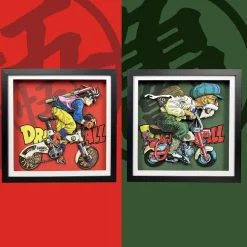 3D Decorative Paint of Son Goku & Master Roshi - Dragon Ball Decorative Painting - momo Studio