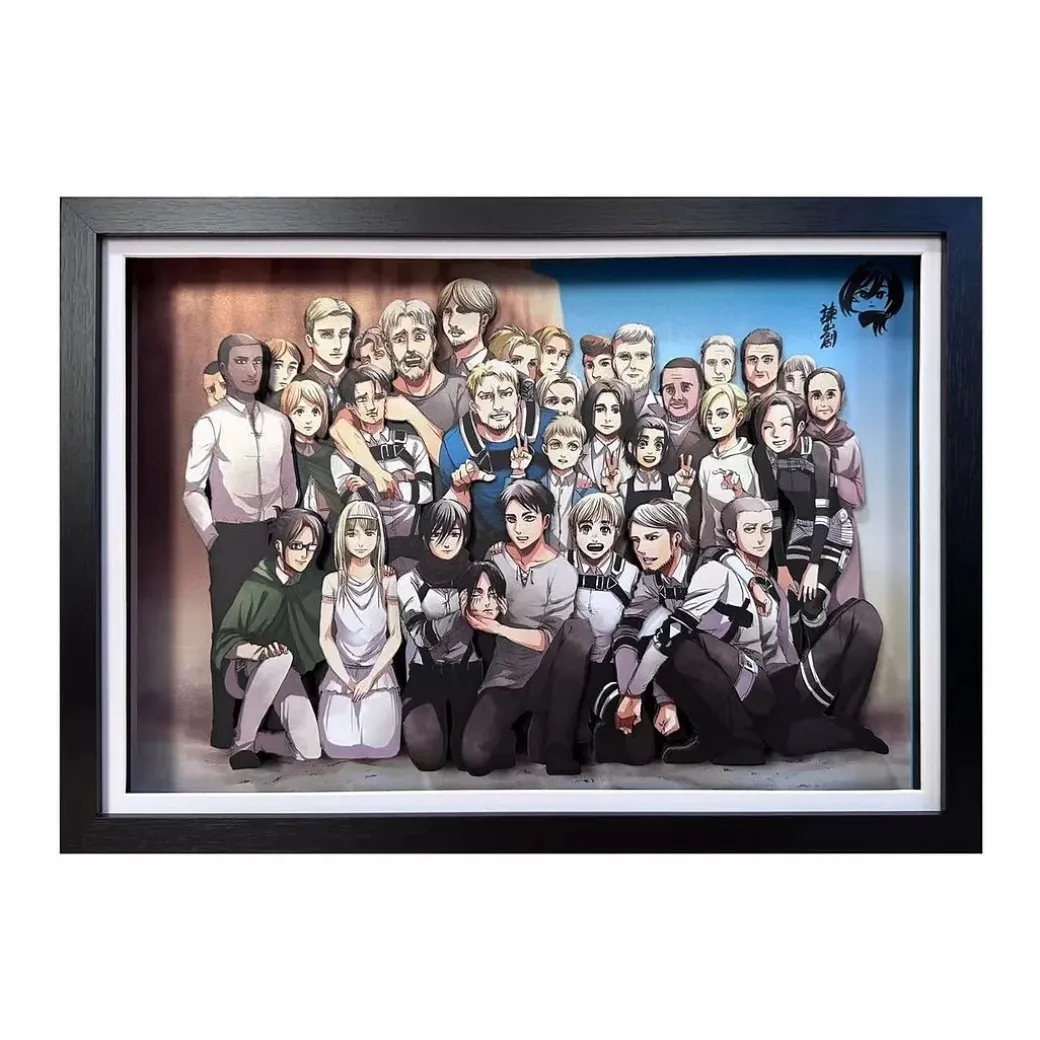 3D Decorative Paint of The End of Attack On Titan - Attack On Titan Decorative Painting - AoTu Panda Studio