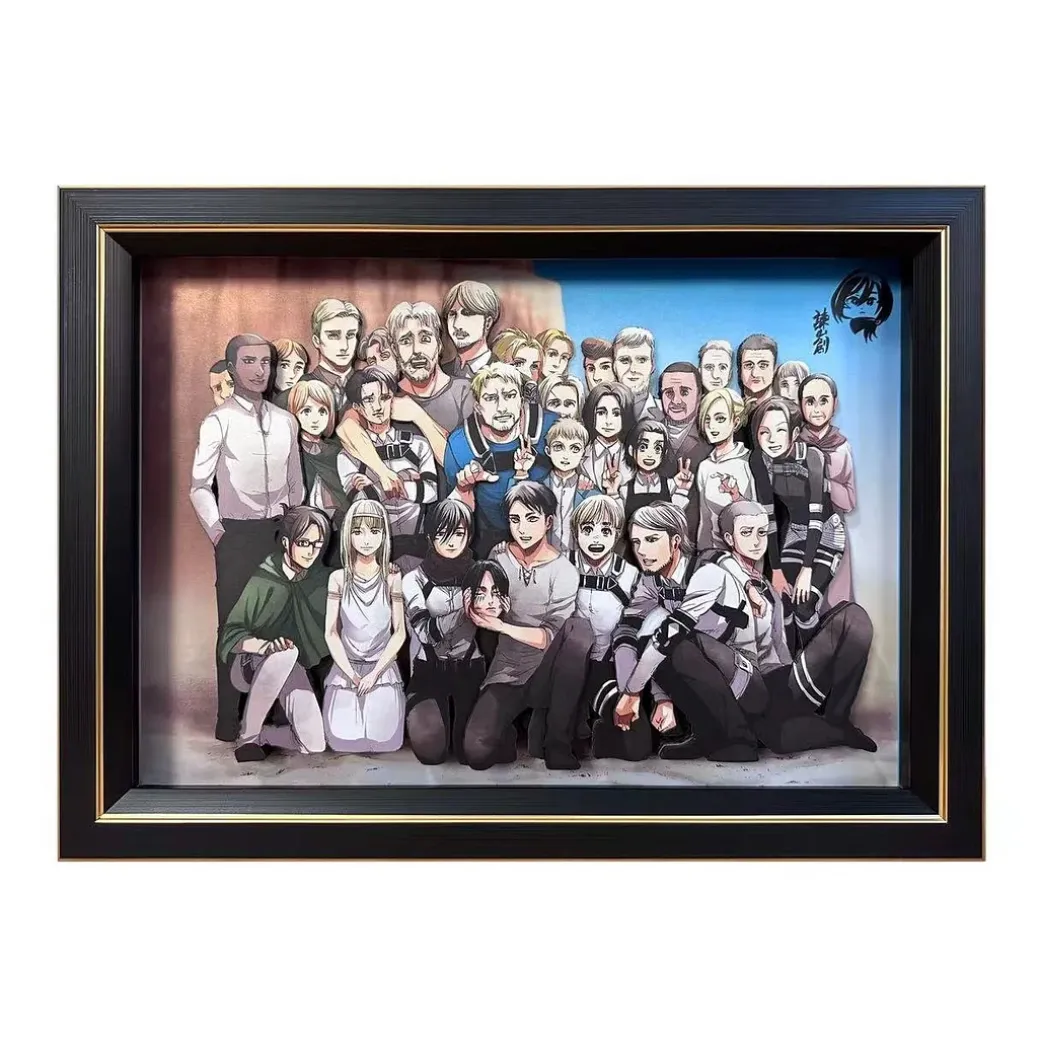 3D Decorative Paint of The End of Attack On Titan - Attack On Titan Decorative Painting - AoTu Panda Studio
