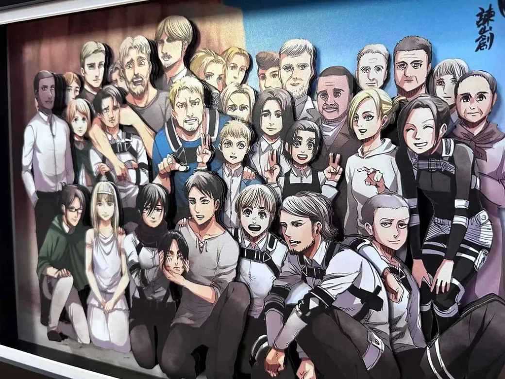 3D Decorative Paint of The End of Attack On Titan - Attack On Titan Decorative Painting - AoTu Panda Studio