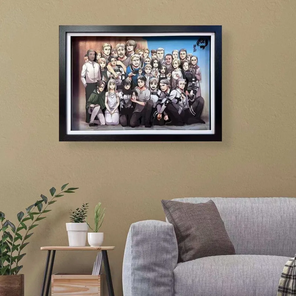 3D Decorative Paint of The End of Attack On Titan - Attack On Titan Decorative Painting - AoTu Panda Studio