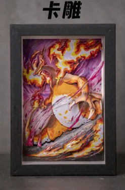 3D Decorative Painting & Card Carving of Bulbasaur & Charizard & Squirtle Squad - Pokemon - ManShang Studio