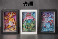 3D Decorative Painting & Card Carving of Bulbasaur & Charizard & Squirtle Squad - Pokemon - ManShang Studio