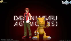 Daimon Masaru & Agumon (S) & Rize Greymon & Shine Greymon - Digimon Resin Statue - T1 Studio