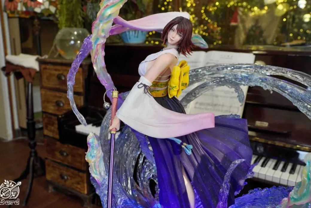 Dancing Yuna with LED - Final Fantasy X Resin Statue - Bard Studio