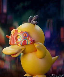 Daniel Wu Mask Psyduck - Pokemon Statue - ChaoShe Studio