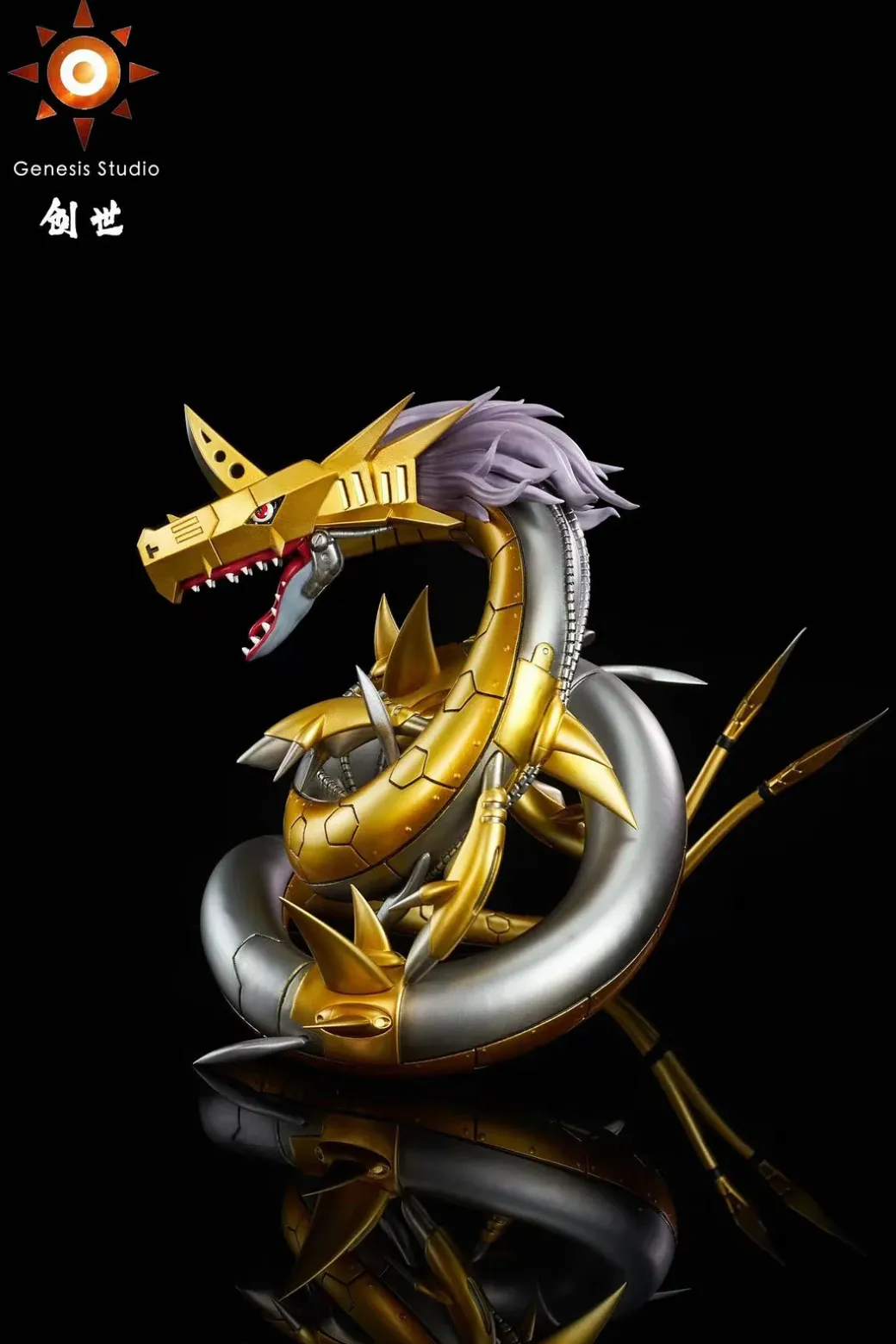 Dark Master Dark Ocean Series MetalSeadramon - Digimon Resin Statue - Genesis-Studio