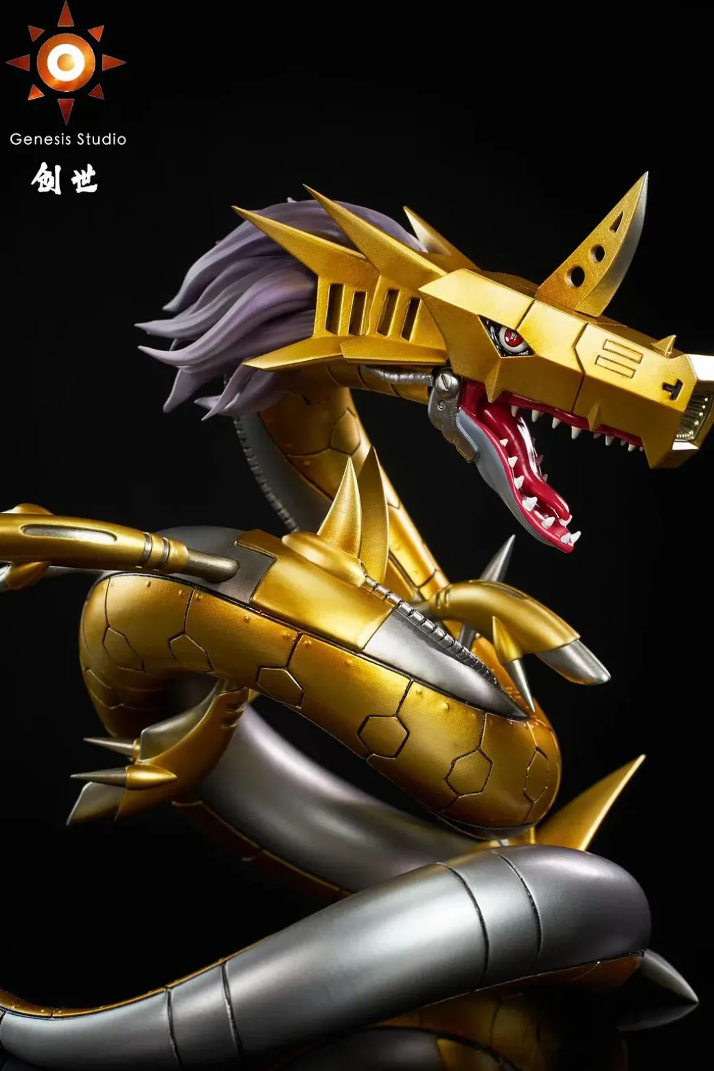 Dark Master Dark Ocean Series MetalSeadramon - Digimon Resin Statue - Genesis-Studio
