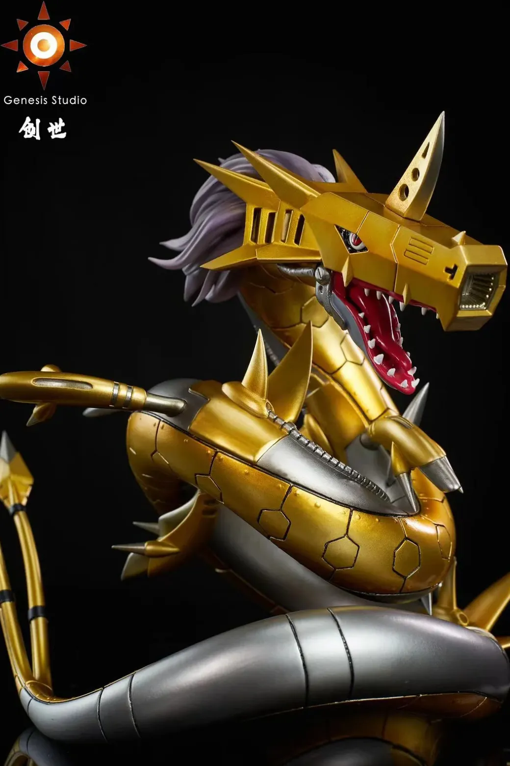 Dark Master Dark Ocean Series MetalSeadramon - Digimon Resin Statue - Genesis-Studio