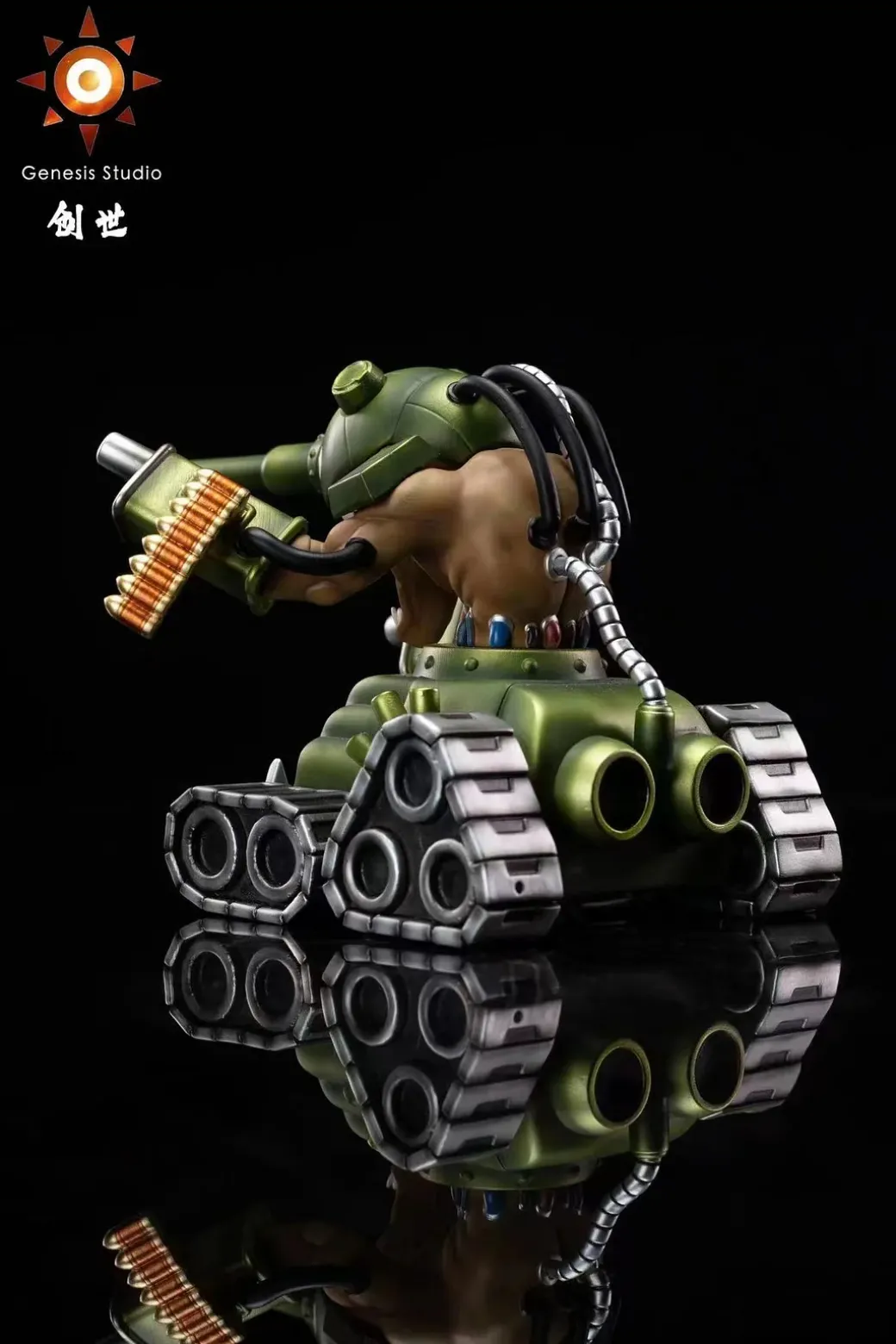 Dark Masters City Series 005 Tankmon & 006 Hagurumon - Digimon Resin Statue - Genesis-Studio