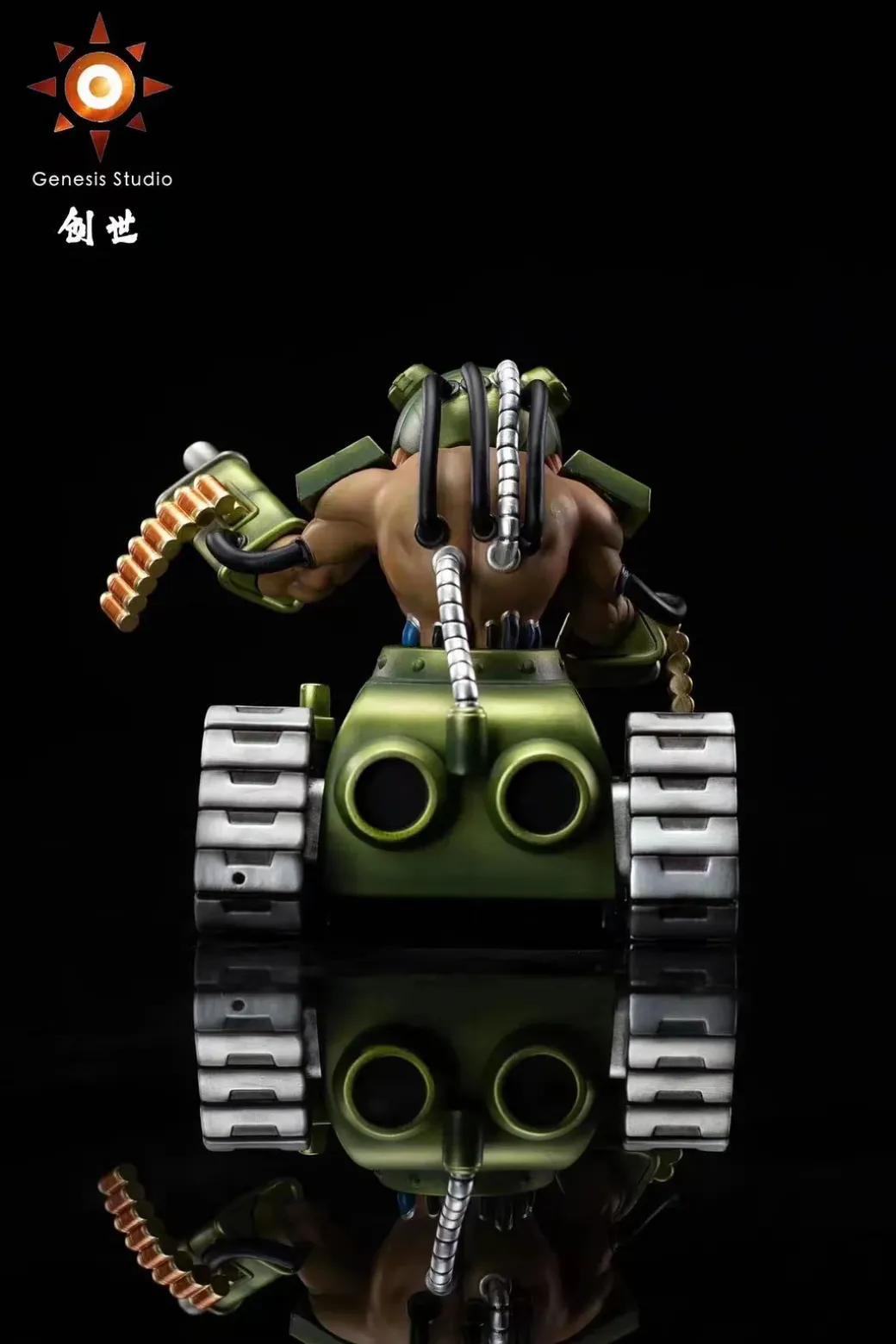 Dark Masters City Series 005 Tankmon & 006 Hagurumon - Digimon Resin Statue - Genesis-Studio