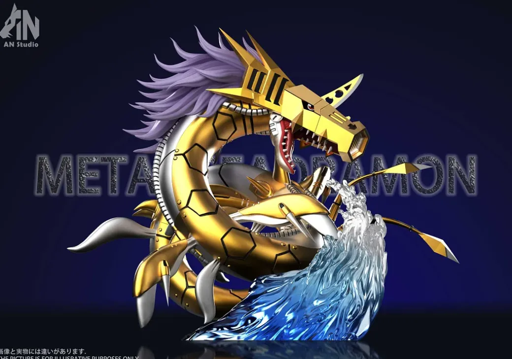 Dark Masters MetalSeadramon - Digimon Resin Statue - An-Studios