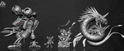 Dark Masters MetalSeadramon - Digimon Resin Statue - An-Studios